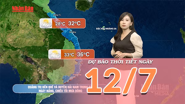 [Video] Dự báo thời tiết ngày 12/7/2026: Mưa dông chưa dứt ở Bắc Bộ, nguy cơ lũ quét và sạt lở vẫn ở mức cao