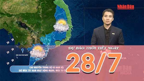 [Video] Dự báo thời tiết ngày 28/7/2026: Mưa gia tăng trên cả nước, tiềm ẩn nguy cơ ngập úng nhiều nơi