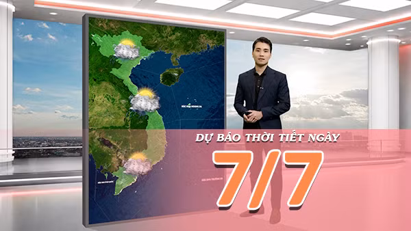 [Video] Dự báo thời tiết ngày 7/7/2026: Nắng tăng trở lại tại Bắc Bộ và Trung Bộ, chiều tối đề phòng mưa dông