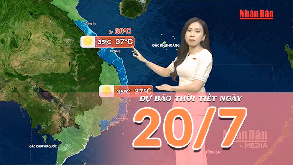 [Video] Dự báo thời tiết ngày 20/7/2026: Nguy cơ lũ quét tiếp diễn tại vùng núi Bắc Bộ, Trung Bộ nắng nóng lan rộng