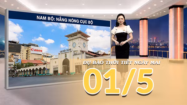 [Video] Dự báo thời tiết đêm nay và ngày mai ngày 01/5/2026: Không khí lạnh suy yếu, cả nước giảm mưa, miền Trung nắng đẹp, Nam Bộ còn nắng nóng cục bộ