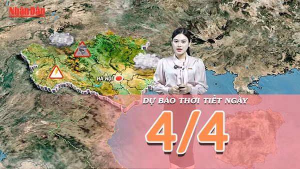 [Video] Dự báo thời tiết ngày 4/4/2026: Bắc Bộ chuyển mưa mát, miền Nam tiếp tục nắng nóng diện rộng
