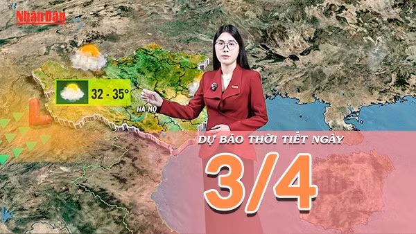 [Video] Dự báo thời tiết ngày 3/4/2026: Vùng thấp nóng phía Tây hoạt động mạnh, nắng nóng mở rộng diện ảnh hưởng