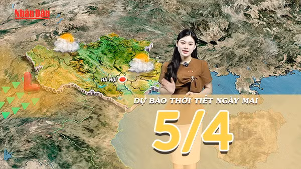 [Video] Dự báo thời tiết đêm nay và ngày mai 5/4/2026: Vùng thấp nóng phía Tây mở rộng, nắng nóng gay gắt quay trở lại Bắc Bộ và Trung Bộ