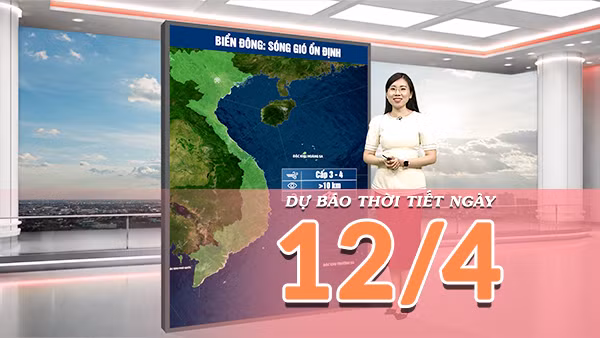 [Video] Dự báo thời tiết ngày 12/4/2026: Bắc Bộ và Trung Bộ nắng nóng diện rộng, có nơi trên 40 độ C