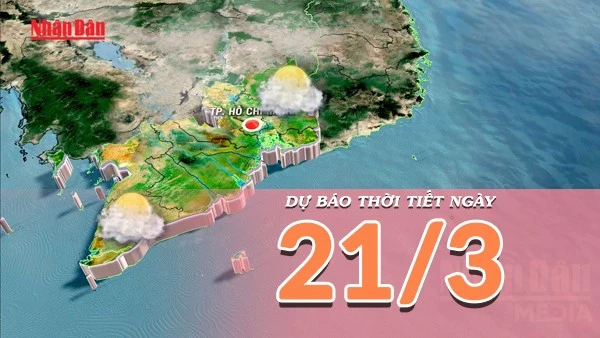 [Video] Dự báo thời tiết ngày 21/3/2026: Bắc Bộ đón mưa dông giải nhiệt, miền Nam nắng nóng cục bộ