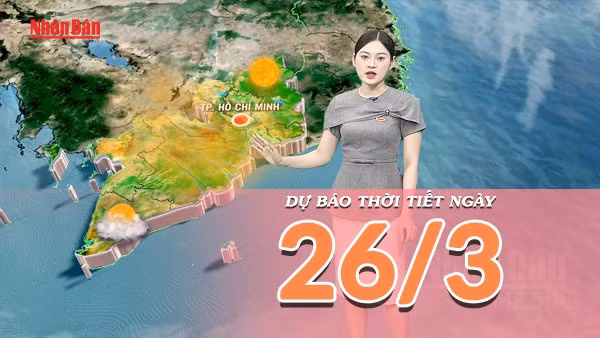 [Video] Dự báo thời tiết ngày 26/3/2026: Hiệu ứng gió phơn gây nắng nóng cục bộ tại miền Bắc và miền Trung