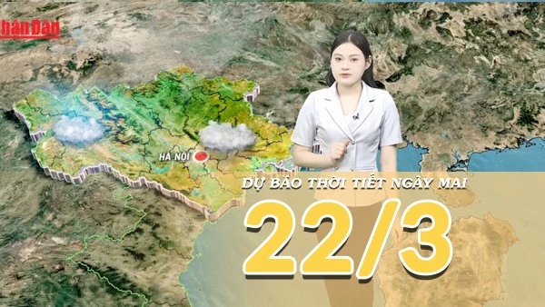 [Video] Dự báo thời tiết đêm nay và ngày mai 22/3/2026: Bắc Bộ giảm mưa hửng nắng, Nam Bộ nắng ráo ổn định