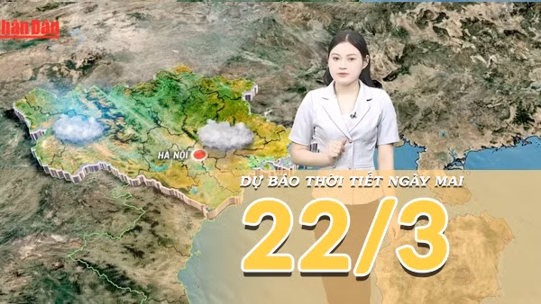 [Video] Dự báo thời tiết đêm nay và ngày mai 22/3/2026: Bắc Bộ giảm mưa hửng nắng, Nam Bộ nắng ráo ổn định