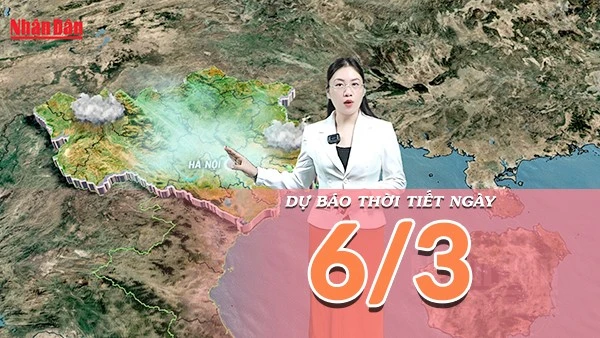 [Video] Dự báo thời tiết ngày 6/3/2026: Không khí lạnh lệch Đông gây mưa rào tại Trung Bộ, nắng nóng Nam Bộ hạ nhiệt