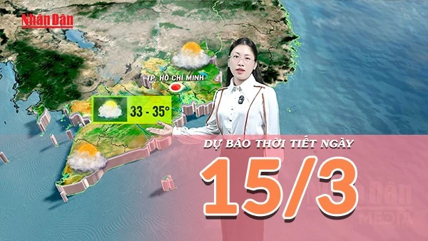 [Video] Dự báo thời tiết ngày 15/3/2026: Không khí lạnh suy yếu, cả nước chuyển trạng thái nắng ráo về chiều
