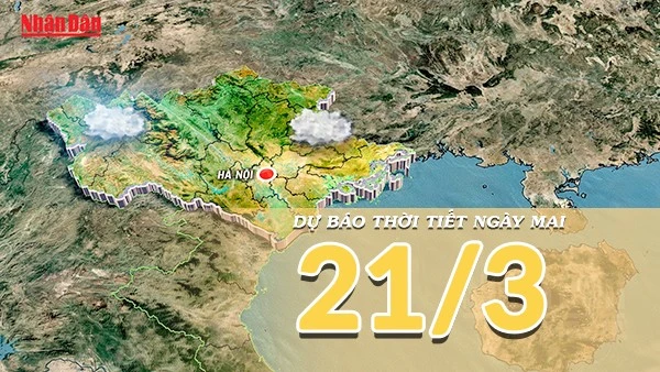 [Video] Dự báo thời tiết đêm nay và ngày mai 21/3/2026: Bắc Bộ giảm nhiệt nhờ vùng hội tụ gió, nắng nóng tiếp tục bao phủ miền Đông Nam Bộ