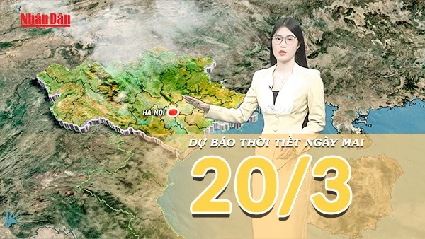 [Video] Dự báo thời tiết đêm nay và ngày mai 20/3/2026: Vùng áp thấp phía Tây gây tăng nhiệt mạnh, miền Đông Nam Bộ nắng nóng 