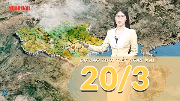 [Video] Dự báo thời tiết đêm nay và ngày mai 20/3/2026: Vùng áp thấp phía Tây gây tăng nhiệt mạnh, miền Đông Nam Bộ nắng nóng 