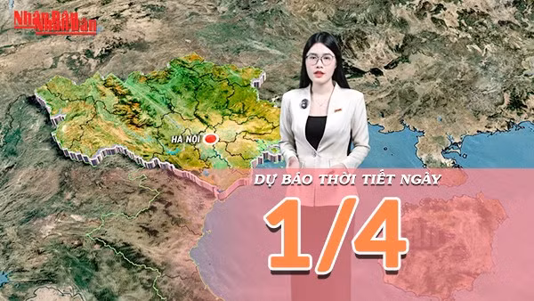 [Video] Dự báo thời tiết ngày 1/4/2026: Bắc Bộ dịu mát nhờ mưa dông, Nam Bộ tiếp tục nắng nóng cao điểm
