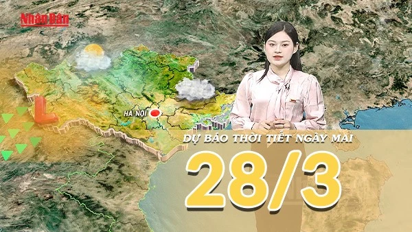 [Video] Dự báo thời tiết đêm nay và ngày mai 28/3/2026: Nam Bộ và Cao nguyên Trung bộ nắng nóng 37 độ C, Bắc Bộ tăng nhiệt mạnh