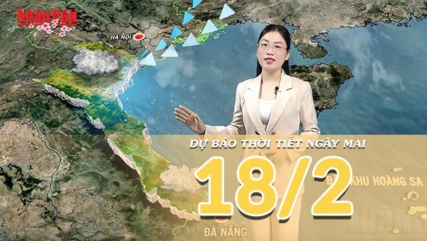[Video] Dự báo thời tiết đêm nay và ngày mai 18/2/2026 (Mùng 2 Tết Bính Ngọ): Sáng âm u, trưa chiều hửng nắng