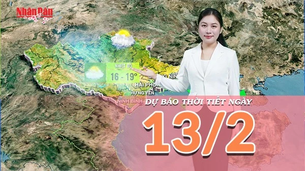 [Video] Dự báo thời tiết đêm nay và ngày mai 13/2/2026: Miền Bắc đón mưa Xuân