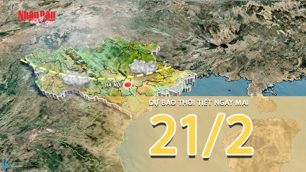 [Video] Dự báo thời tiết đêm nay và ngày mai 21/2/2026: Miền Bắc nắng ráo trước khi đón mưa, phương Nam nắng nóng diện rộng