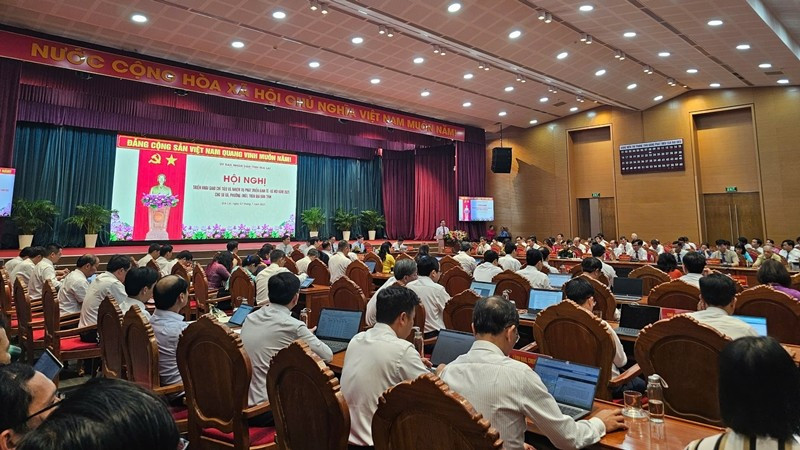 Các đại biểu tham dự hội nghị. z6766188246218-9d7848b1083455234146dd18e9151dbd.jpg