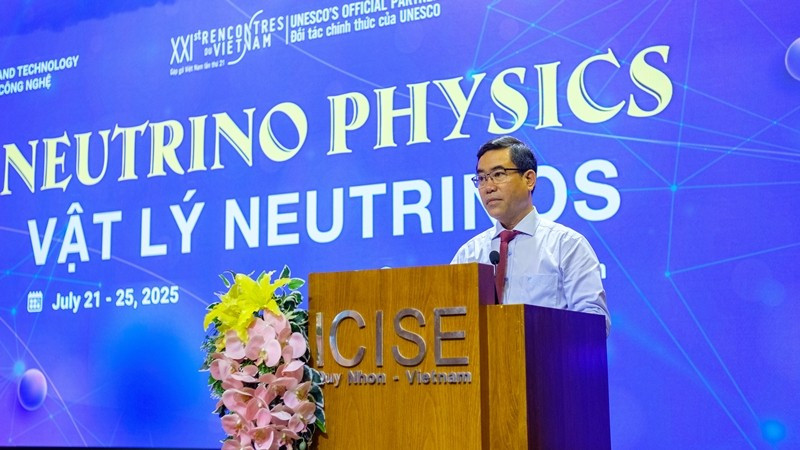 Tiến sĩ Nguyễn Hữu Hà, Phó Giám đốc Sở Khoa học và Công nghệ Gia Lai phát biểu tại hội nghị. ts.jpg