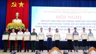 Trao khen thưởng cho 197 tập thể, cá nhân, hộ gia đình.
