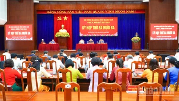 Quang cảnh Kỳ họp thứ 33, Hội đồng nhân dân tỉnh Quảng Nam khóa X, nhiệm kỳ 2021-2026.