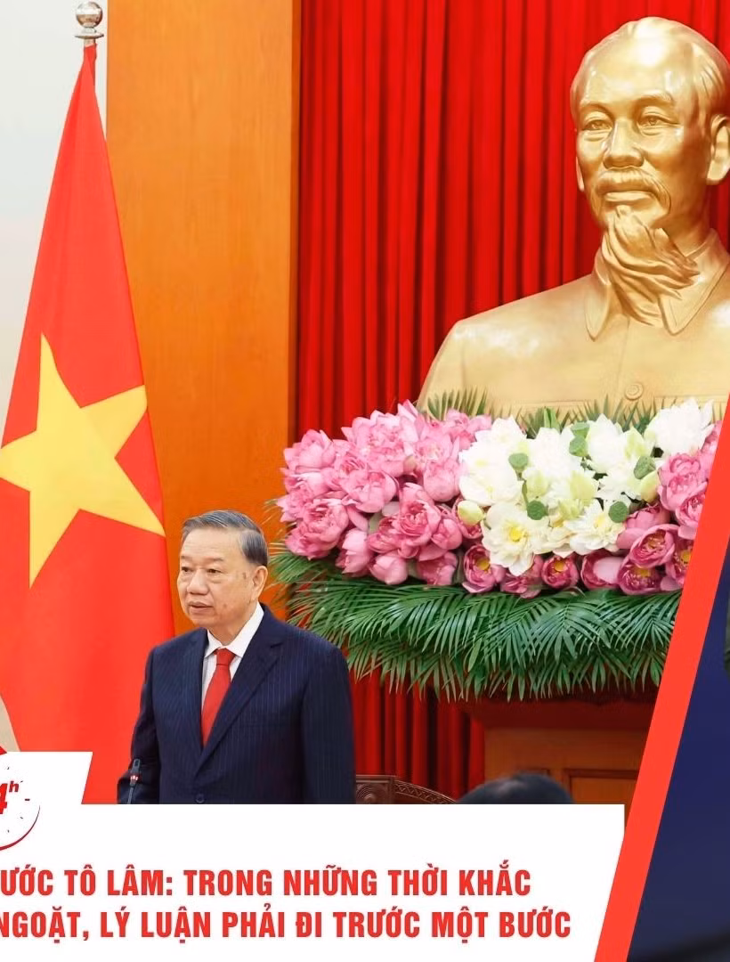 [Video] Thời sự 24h ngày 9/6/2026: Tổng Bí thư, Chủ tịch nước Tô Lâm: Trong những thời khắc chuyển đổi có tính bước ngoặt, lý luận phải đi trước một bước