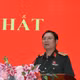 Đại tướng Nguyễn Tân Cương phát biểu tại buổi tiếp xúc cử tri trên địa bàn tỉnh Đồng Tháp.