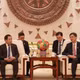 Bí thư Thành ủy Hà Nội Trần Đức Thắng hội kiến Bí thư Khu ủy Khu tự trị dân tộc Choang Quảng Tây Trần Cương. (Nguồn: Báo Quân đội Nhân dân)