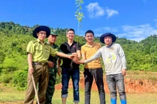 "Góp lá vá rừng 2025" hướng tới mục tiêu trồng 60.000 cây, phủ xanh 100ha tại khu rừng phòng hộ thuộc bản Pha Luông, xã Chiềng Sơn, tỉnh Sơn La.