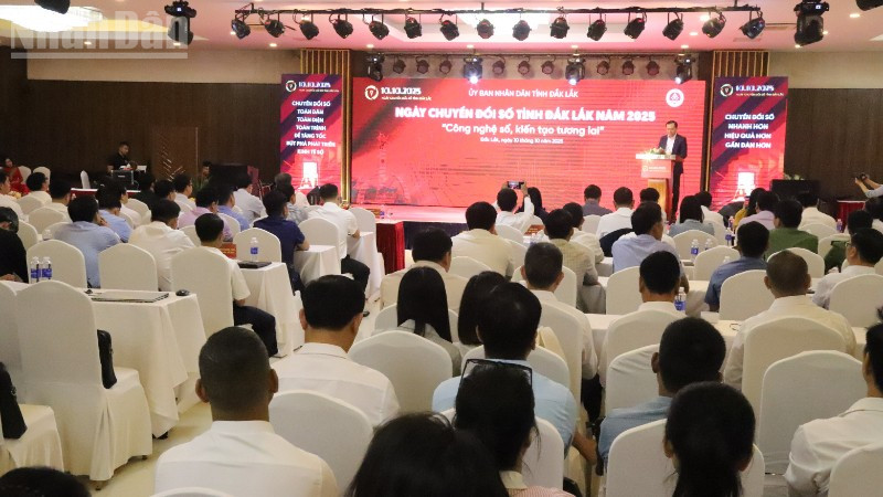 Quang cảnh Ngày Chuyển đổi số tỉnh Đắk Lắk năm 2025.