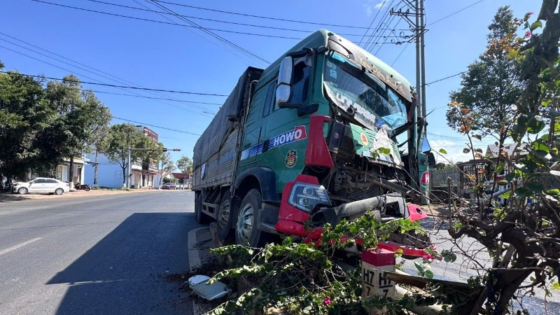 Hiện trường vụ tai nạn.