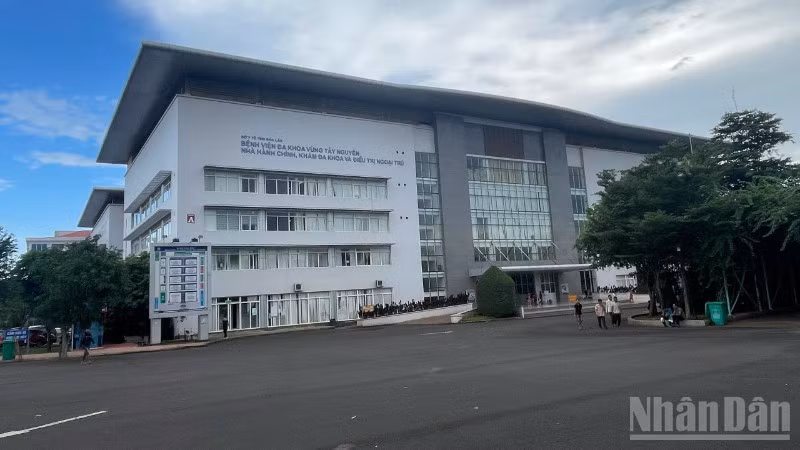 Bệnh viện đa khoa vùng Tây Nguyên, nơi xảy ra vụ việc.
