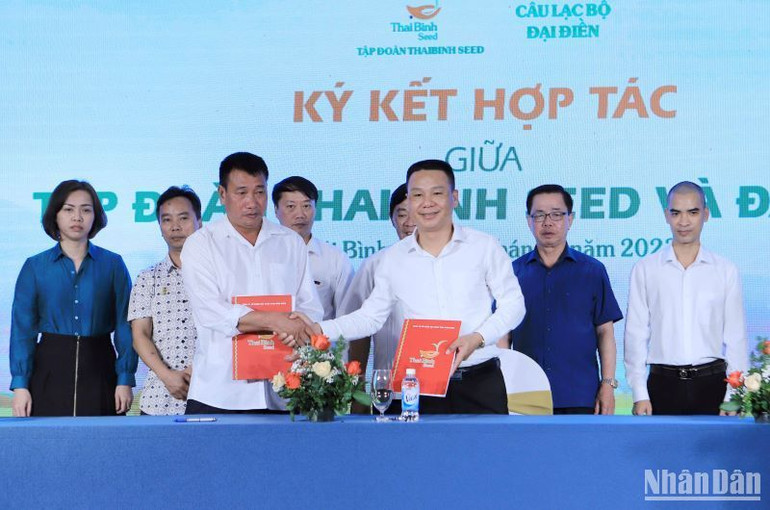 Tập đoàn ThaiBinh Seed và Câu lạc bộ đại điền ký kết hợp tác trong sản xuất lúa gạo.