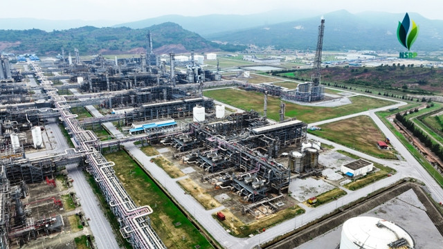 Toàn cảnh Nhà máy Lọc hóa dầu Nghi Sơn.