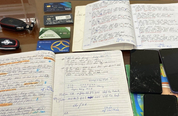 Tang vật liên quan đến hoạt động cho vay lãi nặng trong giao dịch dân sự.