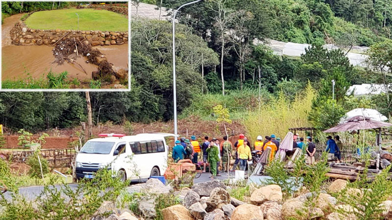 Vị trí xa nhất tìm thấy nạn nhân cuối cùng cách nơi xảy ra tai nạn khoảng 2km. Vị trí xa nhất tìm thấy nạn nhân cuối cùng cách nơi xảy ra tai nạn khoảng 2km.