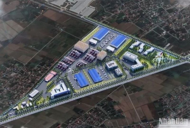 Phối cảnh Khu công nghiệp Dược-Sinh học tại huyện Quỳnh Phụ, tỉnh Thái Bình.