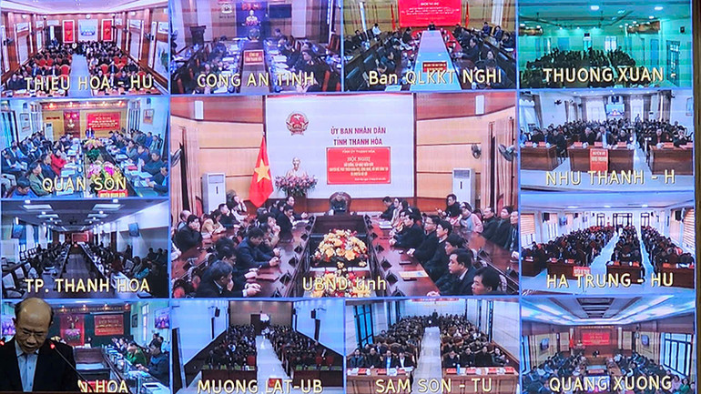 Các điểm cầu trực tuyến.