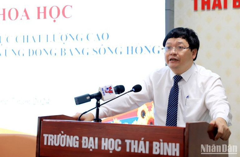 Phó Giáo sư, Tiến sĩ Phạm Quốc Thành, Hiệu trưởng Trường đại học Thái Bình khẳng định, Hội thảo khoa học đã đưa ra nhiều giải pháp cụ thể, mang tính thực tiễn cao.
