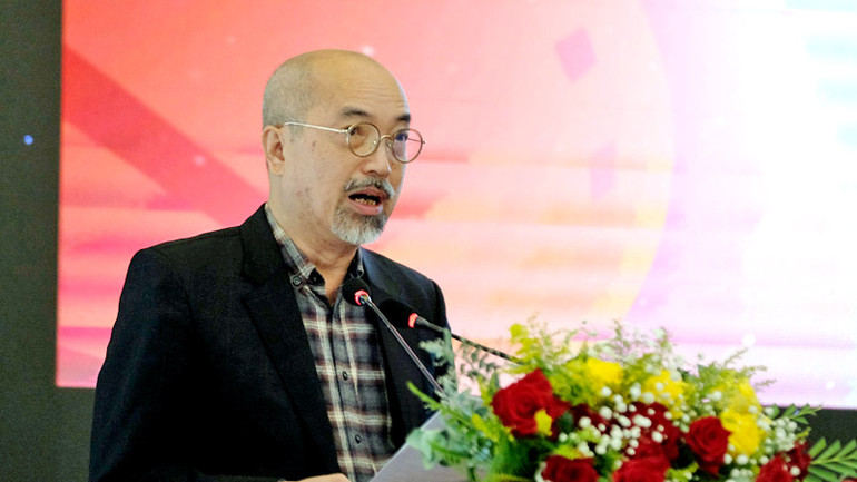 Cục trưởng Điện ảnh Vi Kiến Thành phát biểu khai mạc hội thảo. Cục trưởng Điện ảnh Vi Kiến Thành phát biểu khai mạc hội thảo.