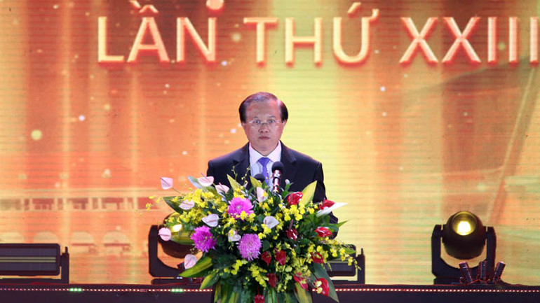 Thứ trưởng Tạ Quang Đông phát biểu khai mạc.