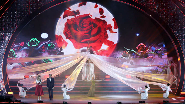 Một tiết mục biểu diễn nghệ thuật trong đêm khai mạc.