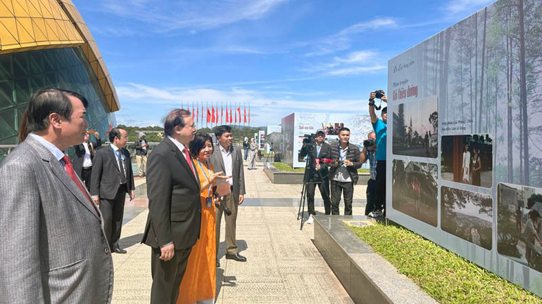 Không gian triển lãm “Đà Lạt - Khơi nguồn cảm hứng điện ảnh”.