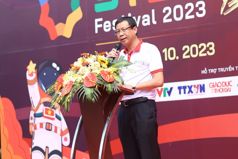 Thứ trưởng Khoa học và Công nghệ Lê Xuân Định phát biểu tại Ngày hội.