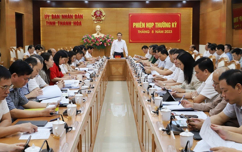 Chủ tịch Ủy ban nhân dân tỉnh Thanh Hóa phát biểu kết luận.