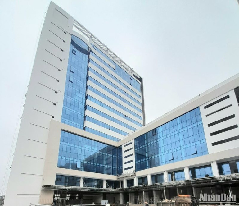 Tòa nhà CDC Thái Bình được xây dựng với số vốn hơn 200 tỷ đồng chuẩn bị được đưa vào sử dụng.