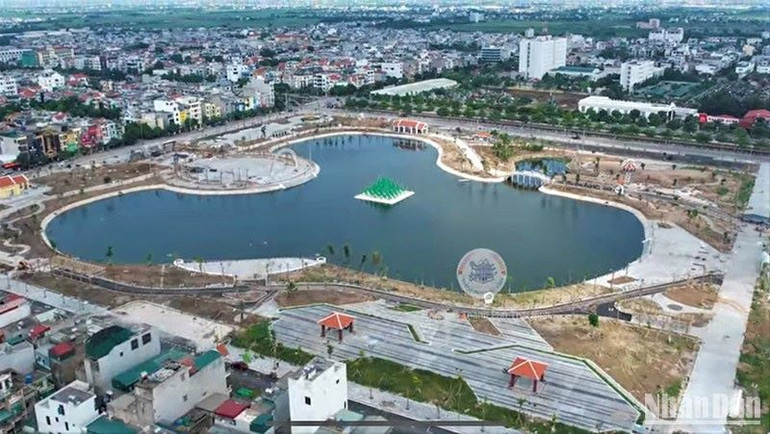 Công viên Kỳ Bá - một không gian xanh trong lòng thành phố Thái Bình được đầu tư xây dựng với số vốn 120 tỷ đồng.