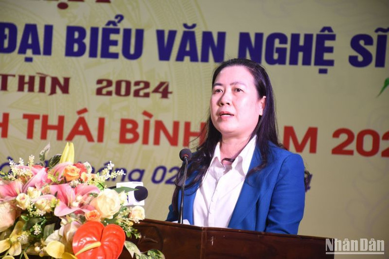 Phó Chủ tịch Ủy ban nhân dân tỉnh Thái Bình Trần Thị Bích Hằng đánh giá cao những đóng góp của các cơ quan báo chí trong sự phát triển chung của địa phương.